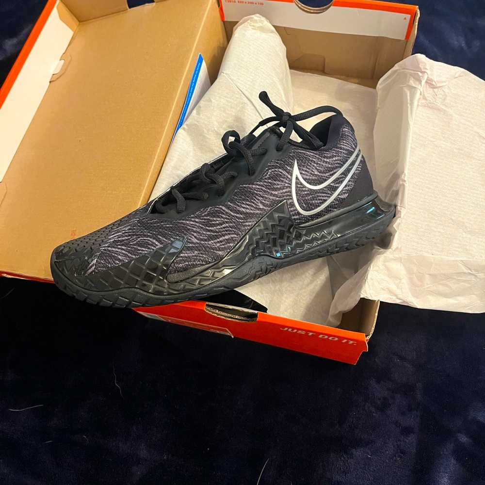 Nike Air Zoom Vapor Cage 4 Men's Rafa Tiger Woods Shoe - Black